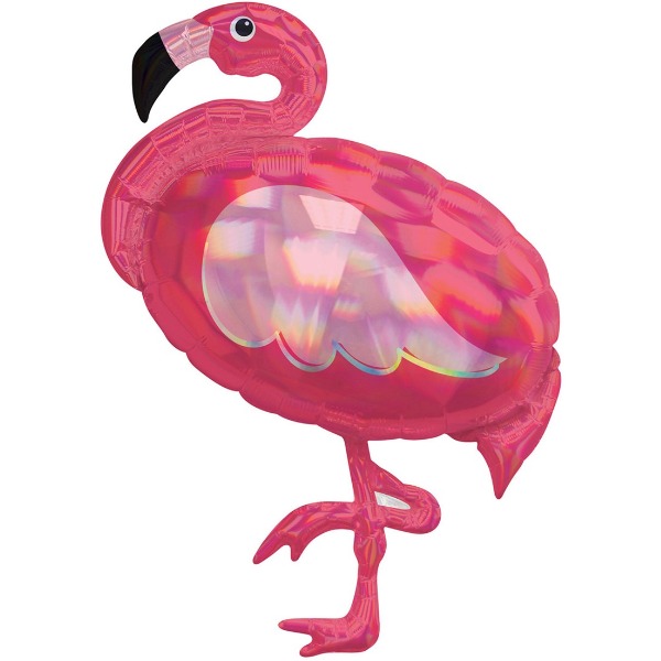 Folieballon Flamingo Holographic - 83 cm